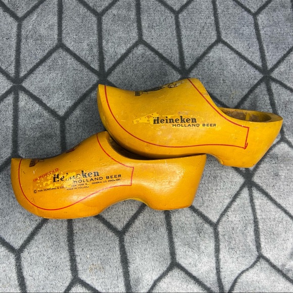 Vintage 1960s Heineken Holland Beer Wooden Clogs Advertisements B1 - Picture 4 of 8